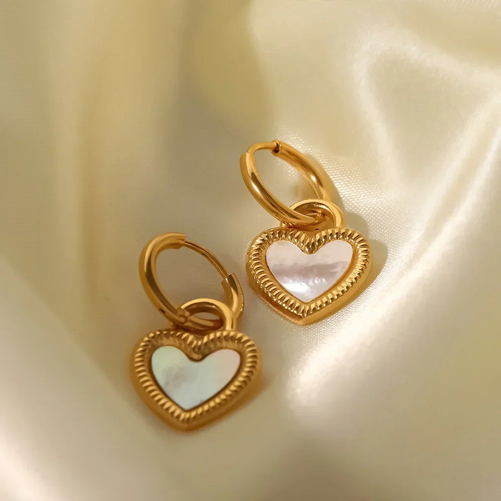 Boucles d'oreilles Aro Cœur Passione (Plaqué Or)