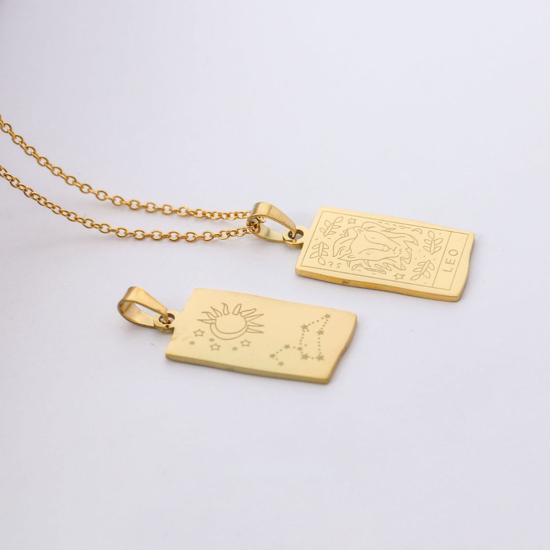 Collection Zodiaque - Colliers avec Pendentifs des Signes du Zodiaque (Plaqué Or)