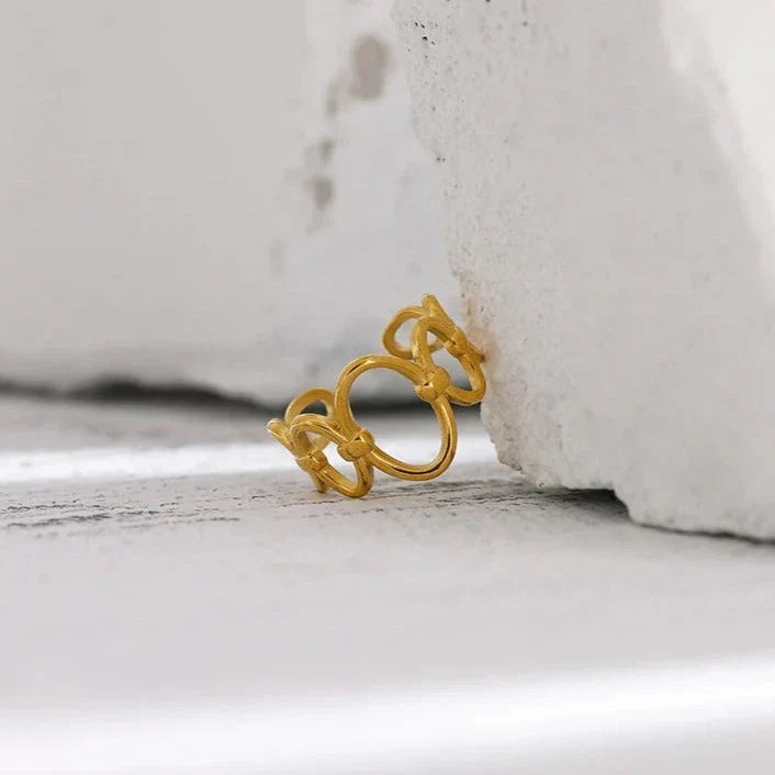 Bague Laura Elos Ouverts (Plaqué Or)