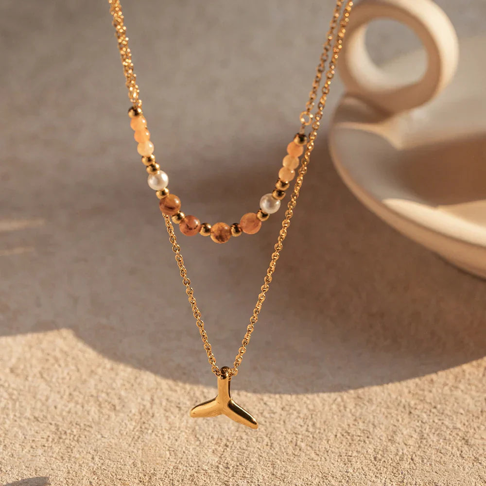 Collier Mixtes Sirène (Plaqué Or)
