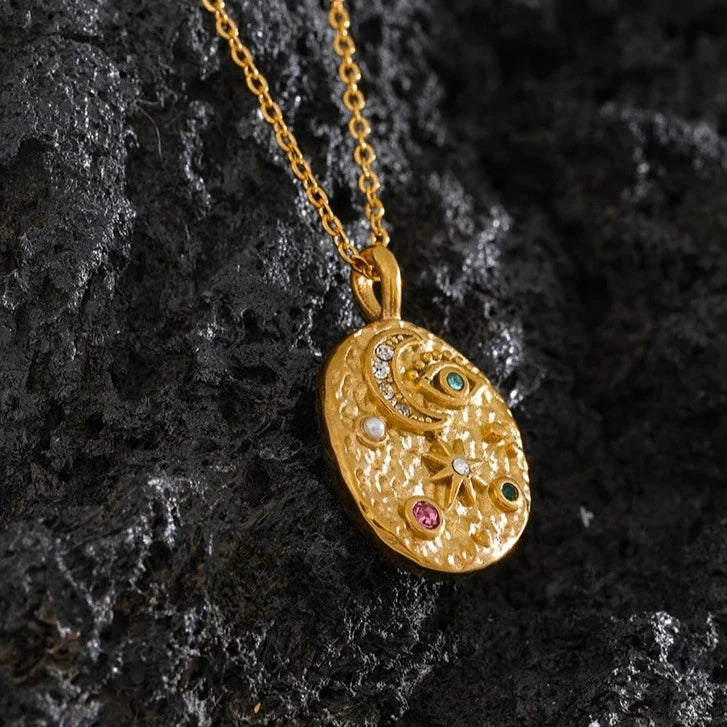 Ensemble Marseille: Collier + Bague (Plaqué Or)