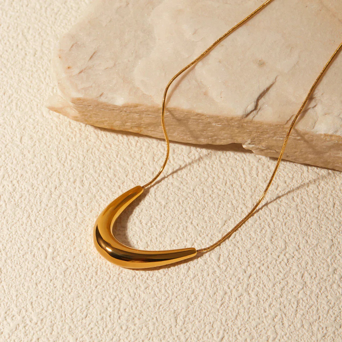Collier Smile Choker Queue de Ratón (Plaqué Or)