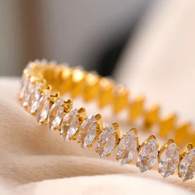 Vicenza Marquise Cut Crystal Bracelet