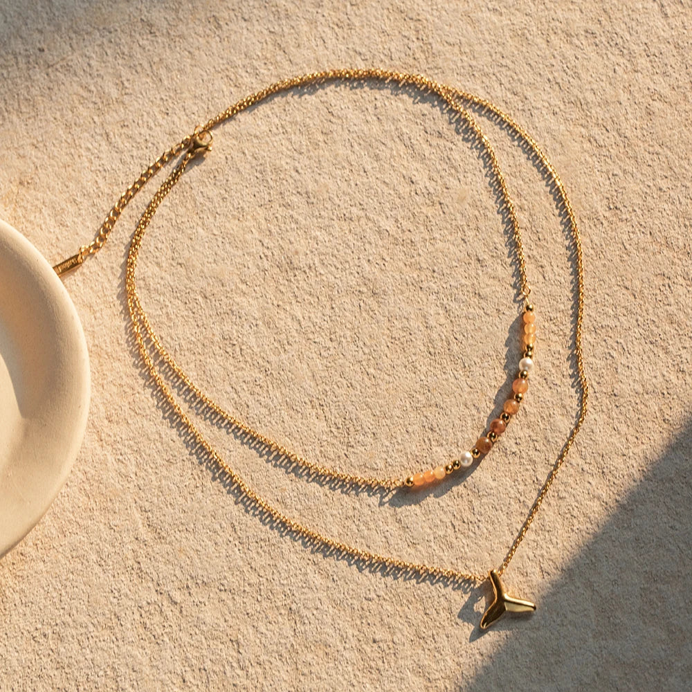 Collier Mixtes Sirène (Plaqué Or)
