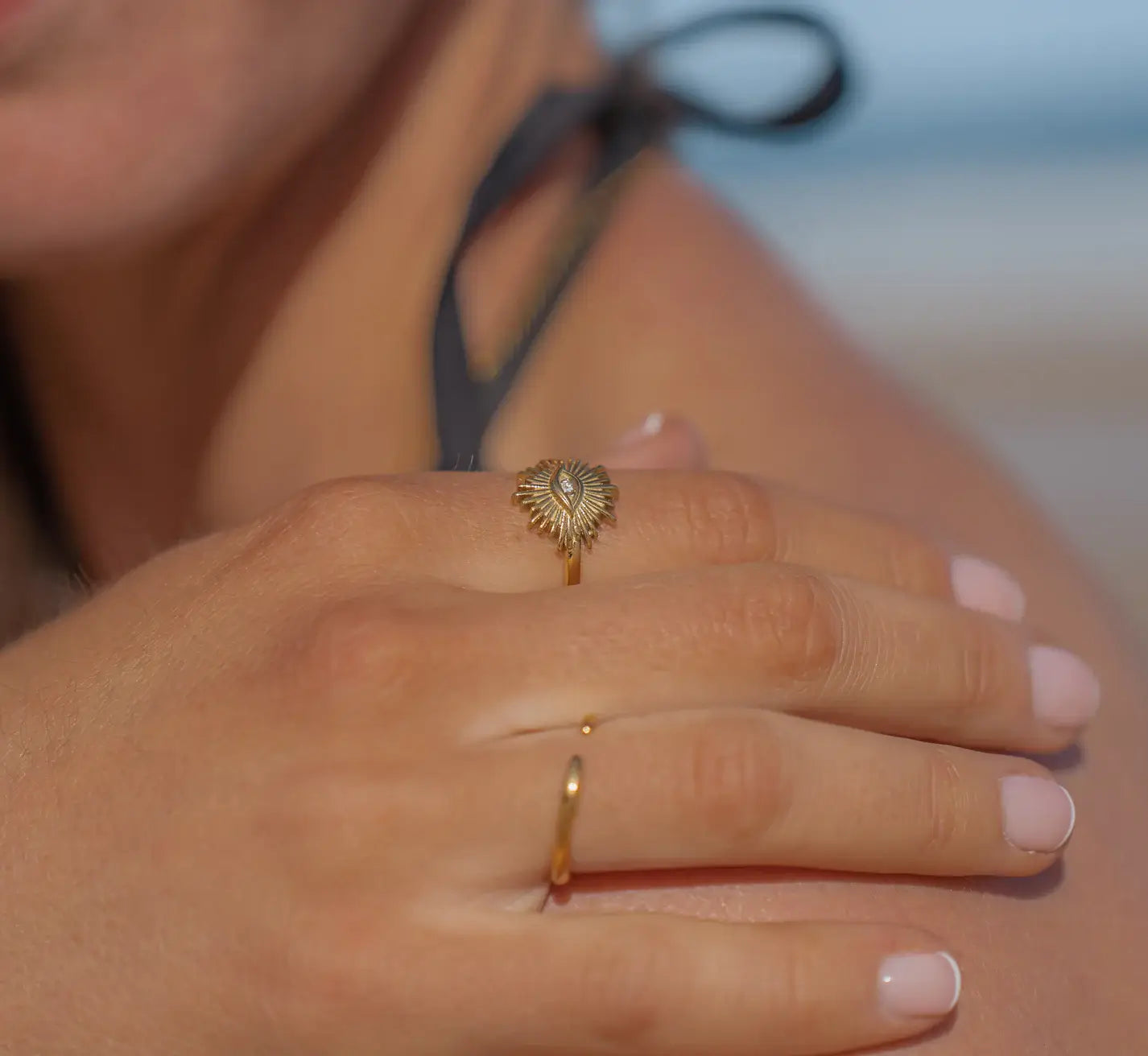 Bague Occhio (Plaqué Or)