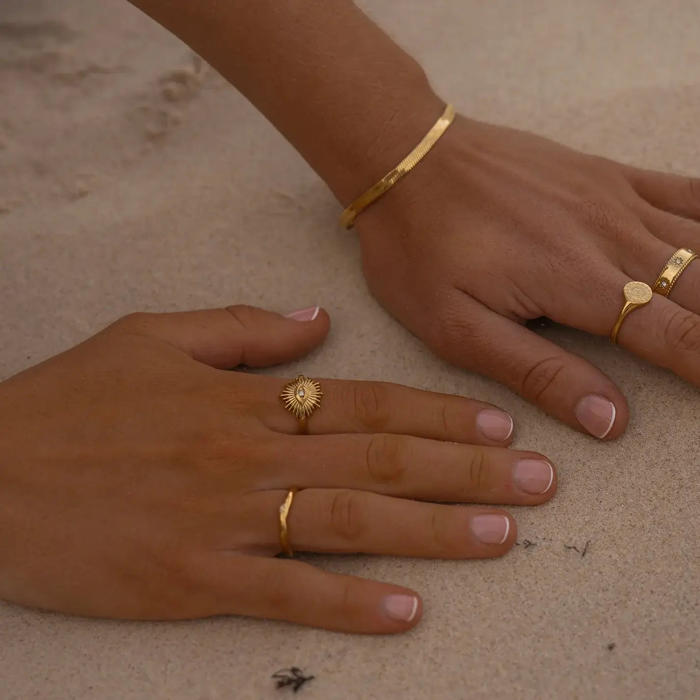 Bague Occhio (Plaqué Or)