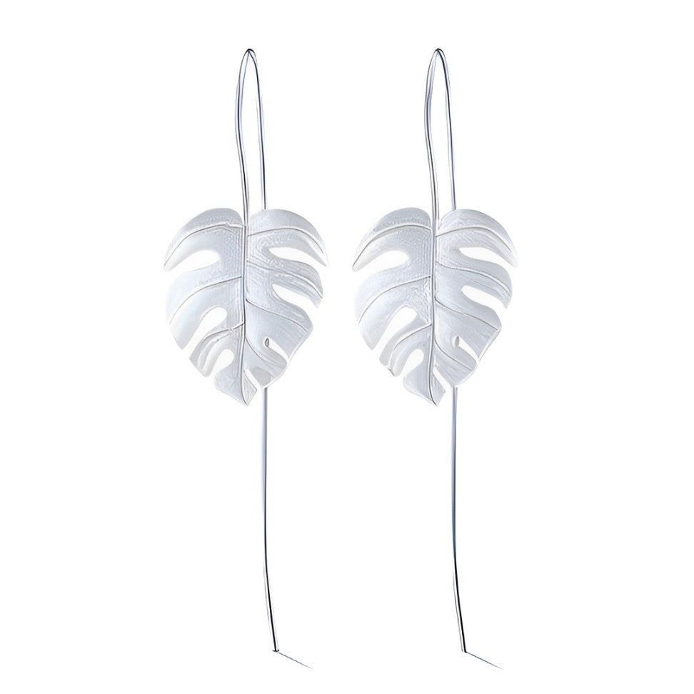 Boucles d'oreilles Feuille de Palmier (Plaqué Or)