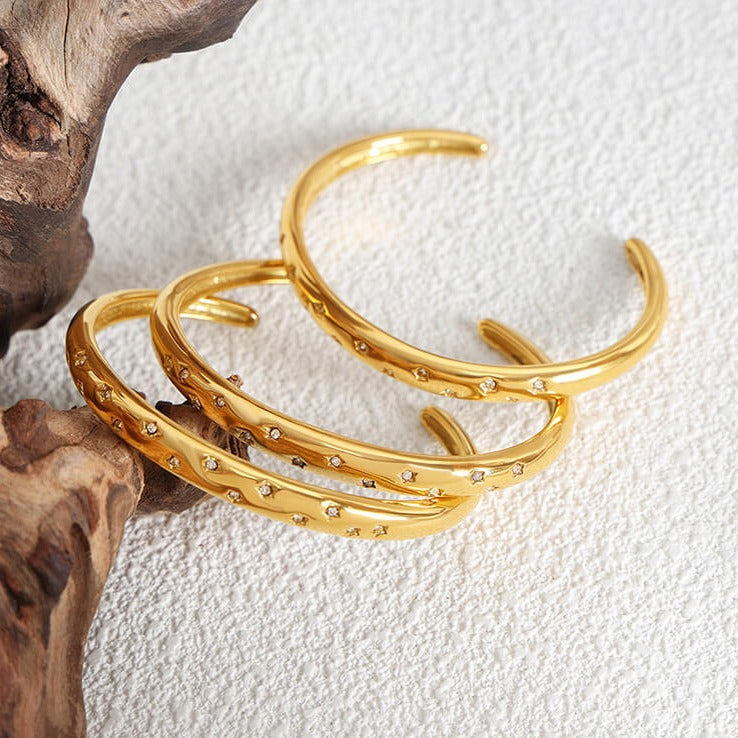 Bracelet Stella en Zircon (Plaqué Or)