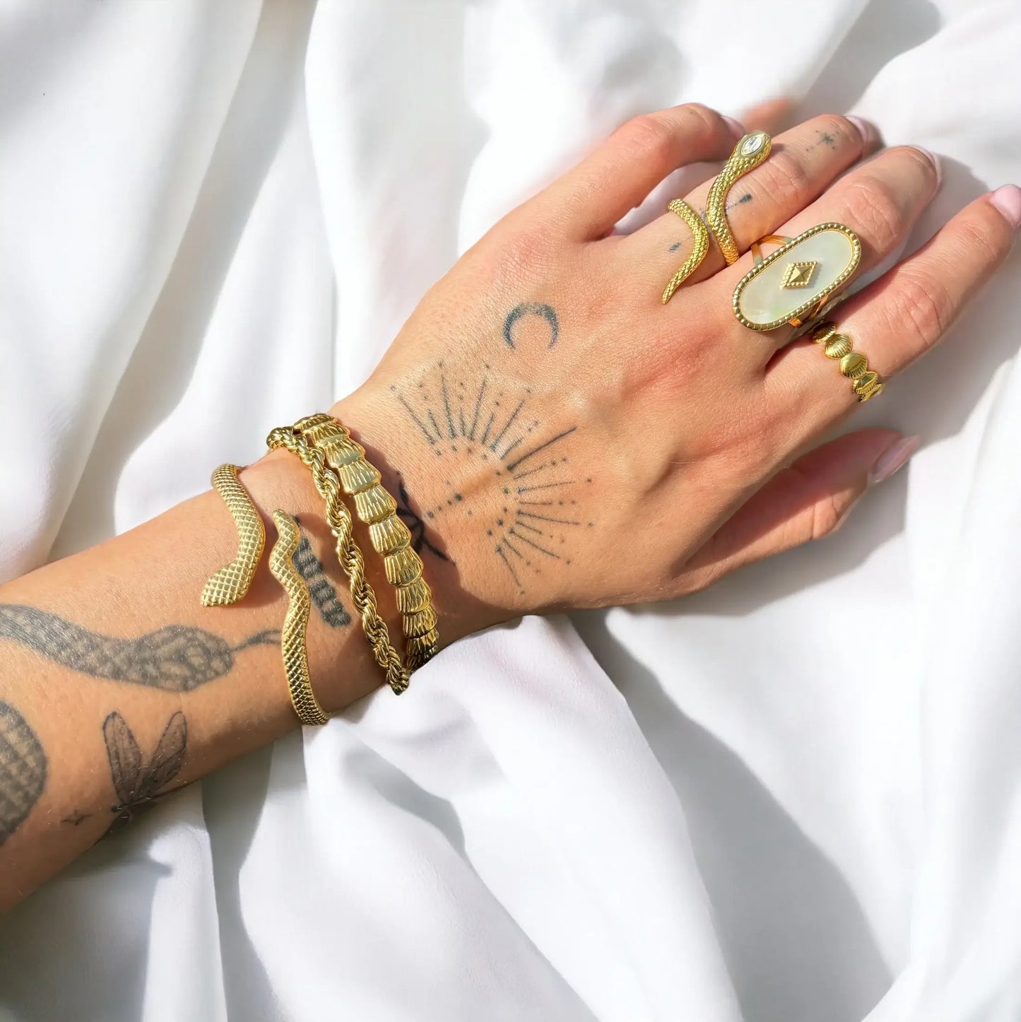 Bracelet Chaîne Rope (Plaqué Or)