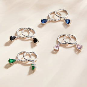 Boucles d'oreilles Alessia avec des cristaux de zirconium (Argent 925)
