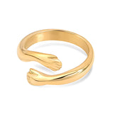 Bague Étreinte (Plaqué Or)