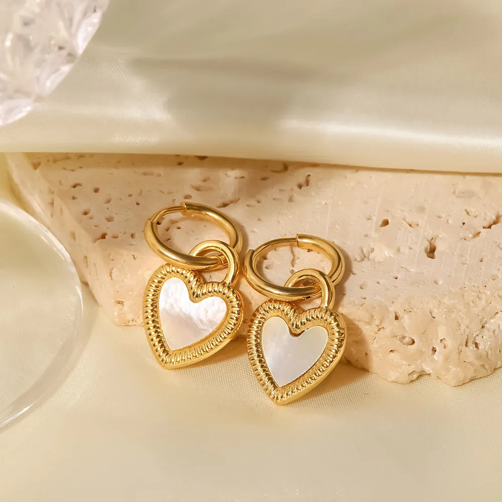 Boucles d'oreilles Aro Cœur Passione (Plaqué Or)
