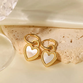 Boucles d'oreilles Aro Cœur Passione (Plaqué Or)