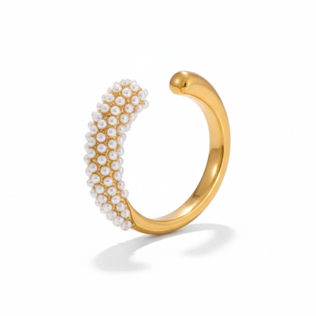 Spike Ring with Pearls
