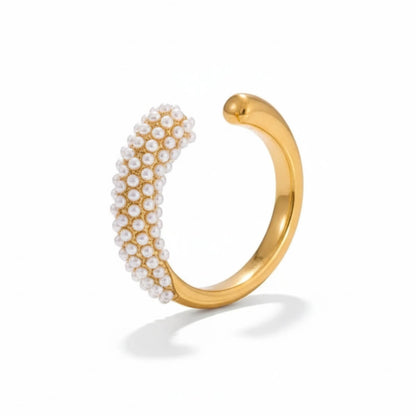Spike Ring with Pearls
