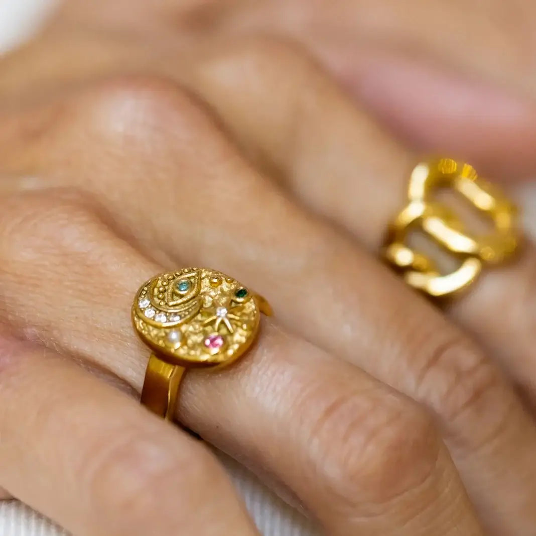 Bague Marseille Zirconia (Plaqué Or)