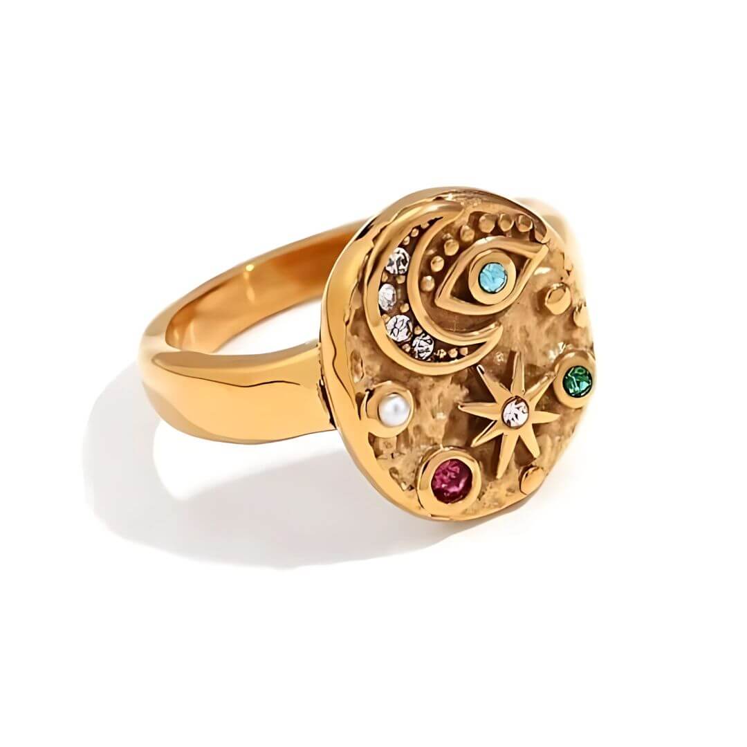 Bague Marseille Zirconia (Plaqué Or)