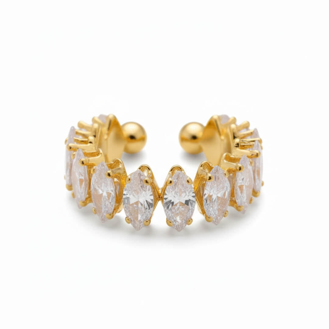 Vicenza Marquise Zircon Crown Ring