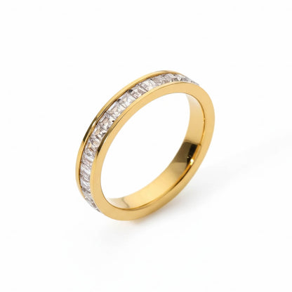 Inlaid Zirconia Ring