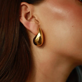 Boucle d'Oreille Goutte Hailey (Plaqué Or)
