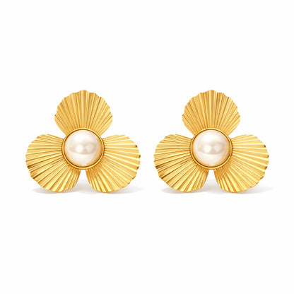 Pearl Flower Earrings