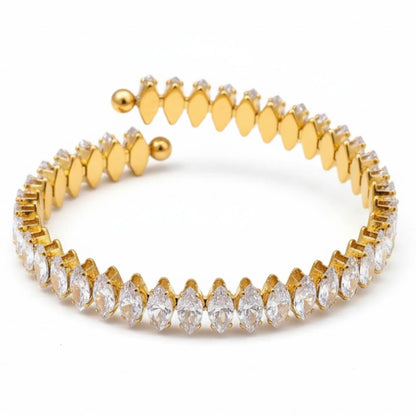 Vicenza Marquise Cut Crystal Bracelet