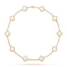 Collier Vintage 10 Trèfles (Plaqué Or)