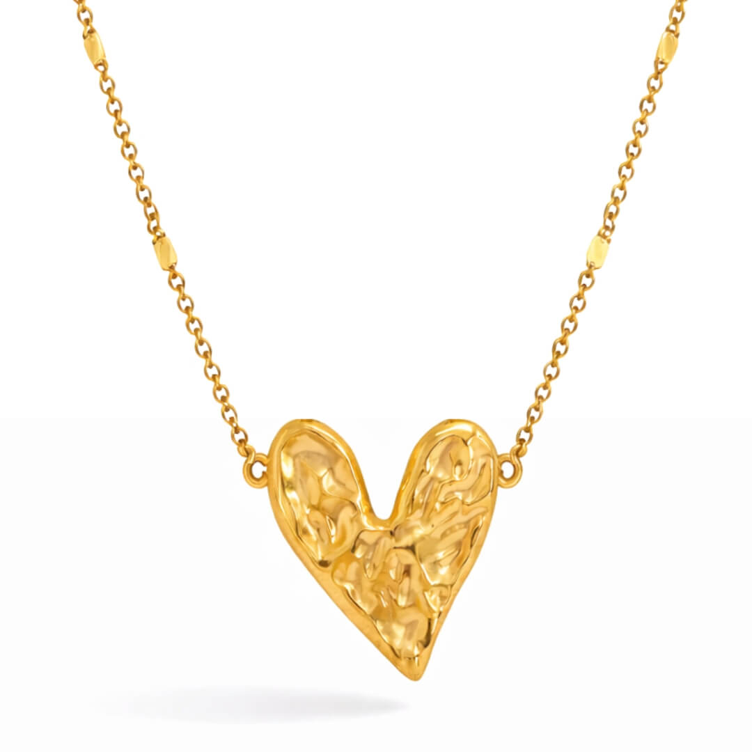 Hammered Heart Necklace