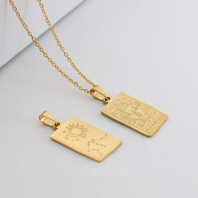 Collection Zodiaque - Colliers avec Pendentifs des Signes du Zodiaque (Plaqué Or)