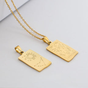 Collection Zodiaque - Colliers avec Pendentifs des Signes du Zodiaque (Plaqué Or)