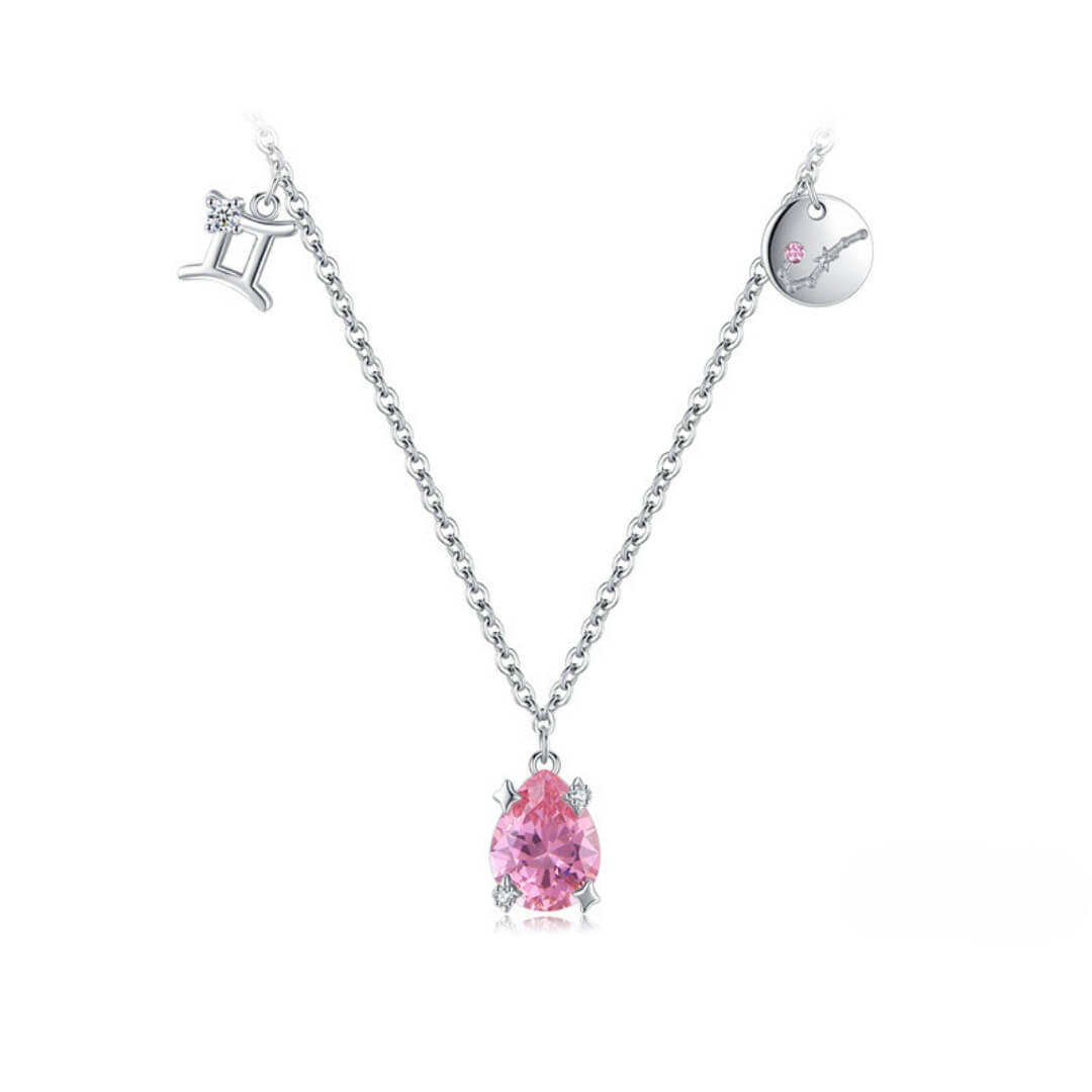 Collection Signes - Colliers avec Pendentifs et Pierres des Constellations (Argent 925)