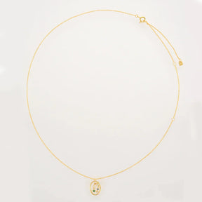 Collier Constellations du Zodiaque Zircon coloré (Plaqué Or)