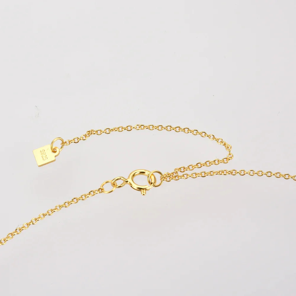 Collier Main de Fatima Hamsa avec Zircon (Plaqué Or)