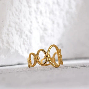 Bague Laura Elos Ouverts (Plaqué Or)