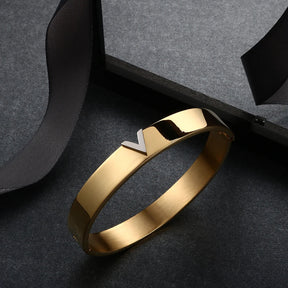 Ensemble Vivace: Bracelet + Bague (Plaqué Or)