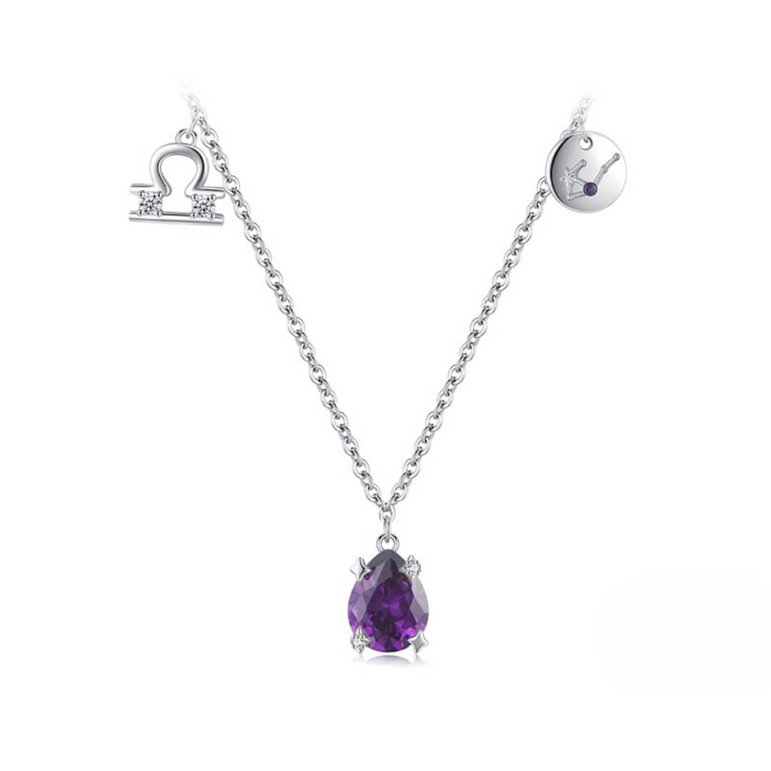 Collection Signes - Colliers avec Pendentifs et Pierres des Constellations (Argent 925)