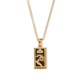 Collection Tarot - Colliers avec Pendentifs des Cartes (Plaqué Or)