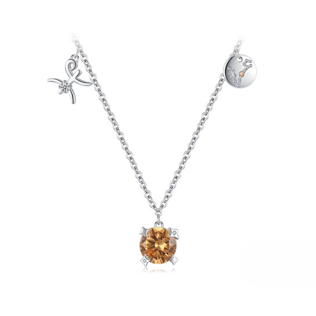 Collection Signes - Colliers avec Pendentifs et Pierres des Constellations (Argent 925)