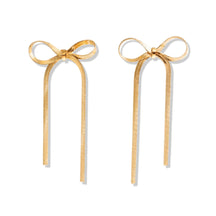 Boucle d'Oreille Nœud Céline (Plaqué Or)
