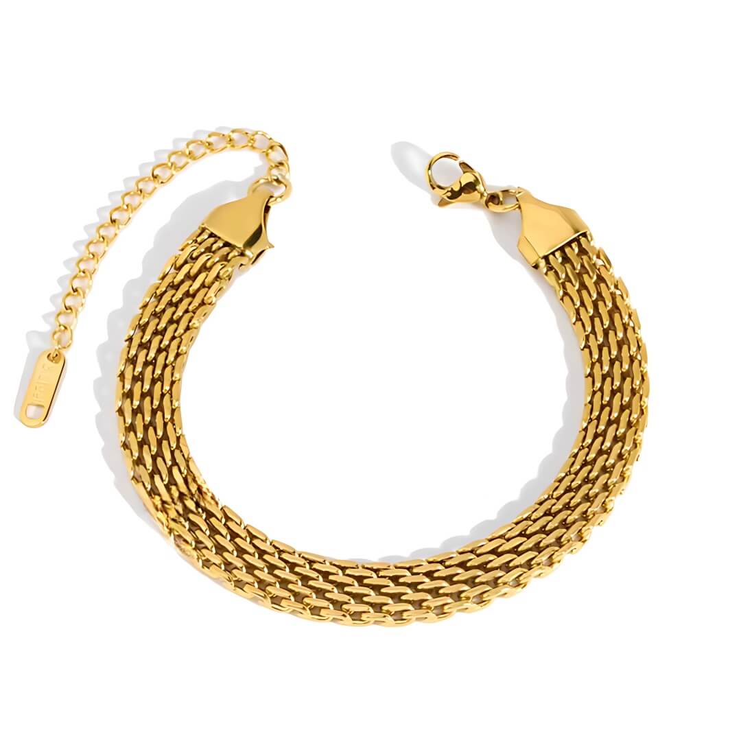 Bracelet Maille Élégante (Plaqué Or)