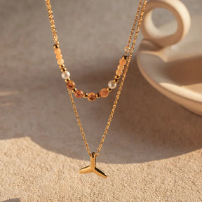 Collier Mixtes Sirène (Plaqué Or)