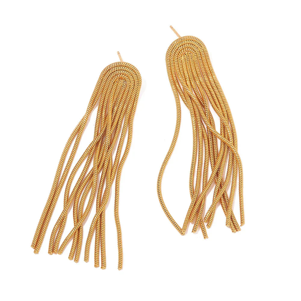 Boucles d'oreilles Méduse (Plaqué Or)