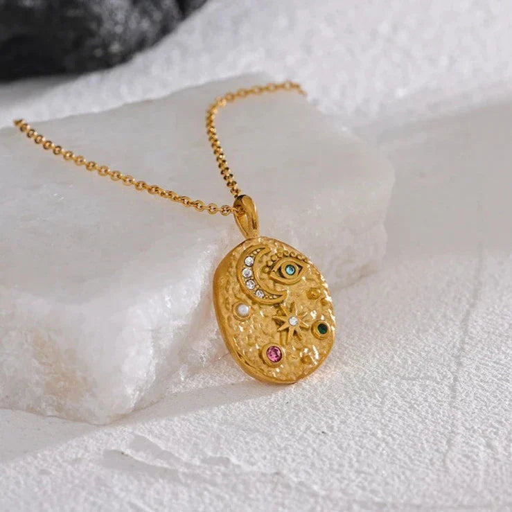 Collier Marseille Zircon (Plaqué Or)