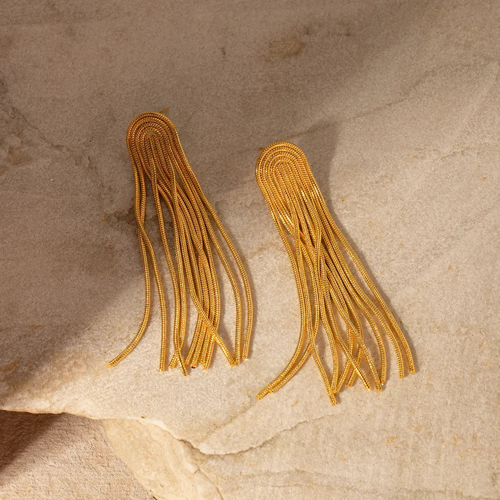 Boucles d'oreilles Méduse (Plaqué Or)