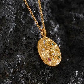 Ensemble Marseille: Collier + Bague (Plaqué Or)