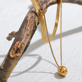 Collier Mixto Goccia (Plaqué Or)