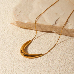 Collier Smile Choker Queue de Ratón (Plaqué Or)