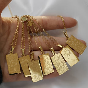 Collection Zodiaque - Colliers avec Pendentifs des Signes du Zodiaque (Plaqué Or)