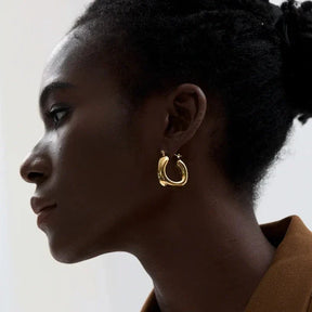 Boucle d'oreille Aro Bold (Plaqué Or 18 carats)