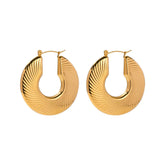 Boucles d'oreilles Aro Milazzo Plana (Plaqué Or)